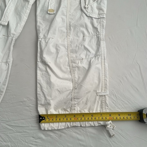 Abercrombie and Fitch Renee vintage Y2K white cropped cargo capri pants - Picture 8 of 13